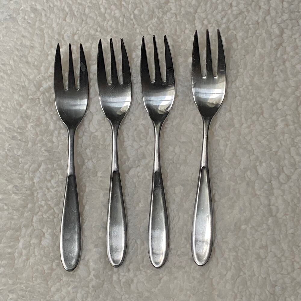 Retroneu Tivoli Contour 18/10 Stainless Steel Salad Forks, Set of 4